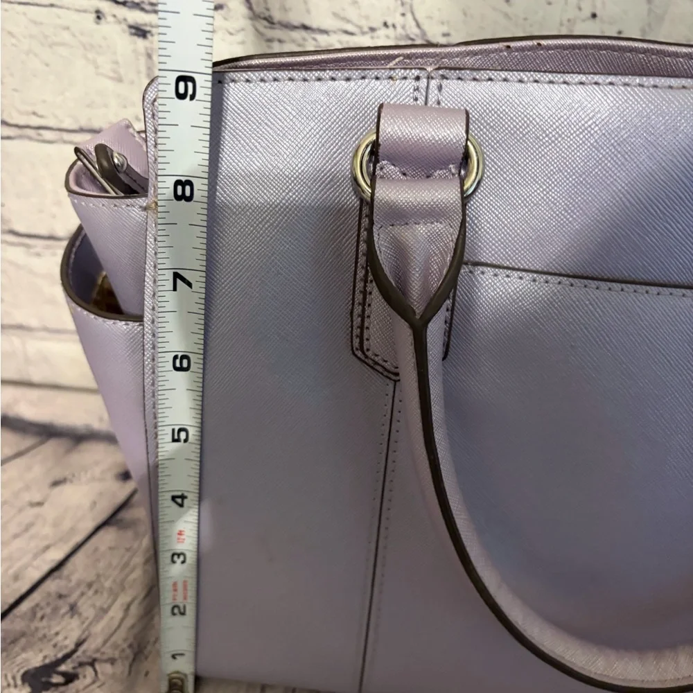Tignanello Saffiano Leather Purple Purse - Picture 8 of 11